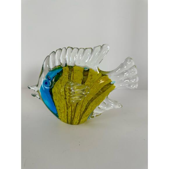 Glass Angelfish Table Home Decor by San Pacific International - Picture 2 of 7